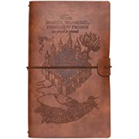 Los mejores  - Grupo Erik CTBV001 - Cuaderno de viaje- Cuaderno de notas de cuero Harry Potter- 12x19-6x1-7 cm
